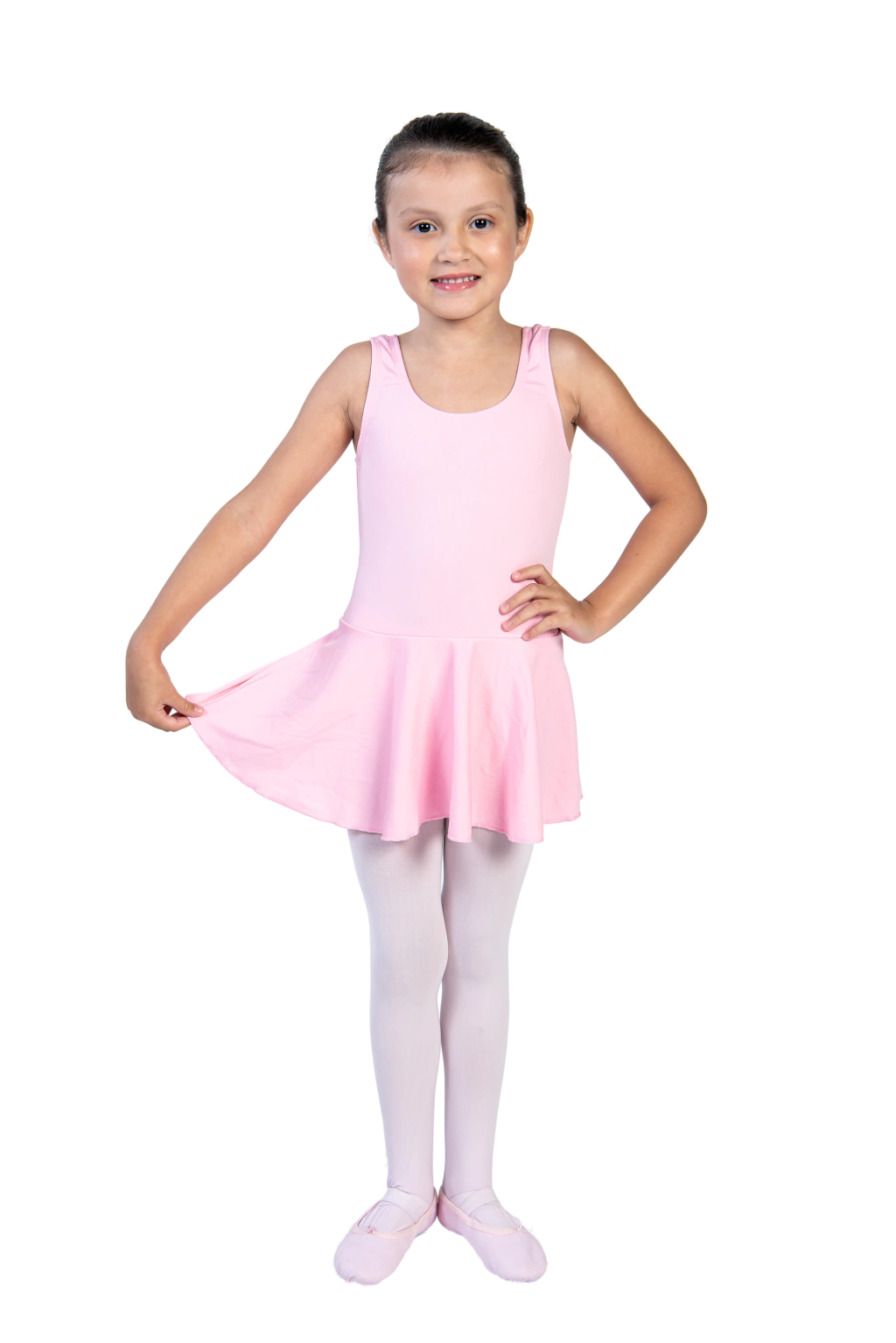 Collant Regata com Saia em Helanca Infantil