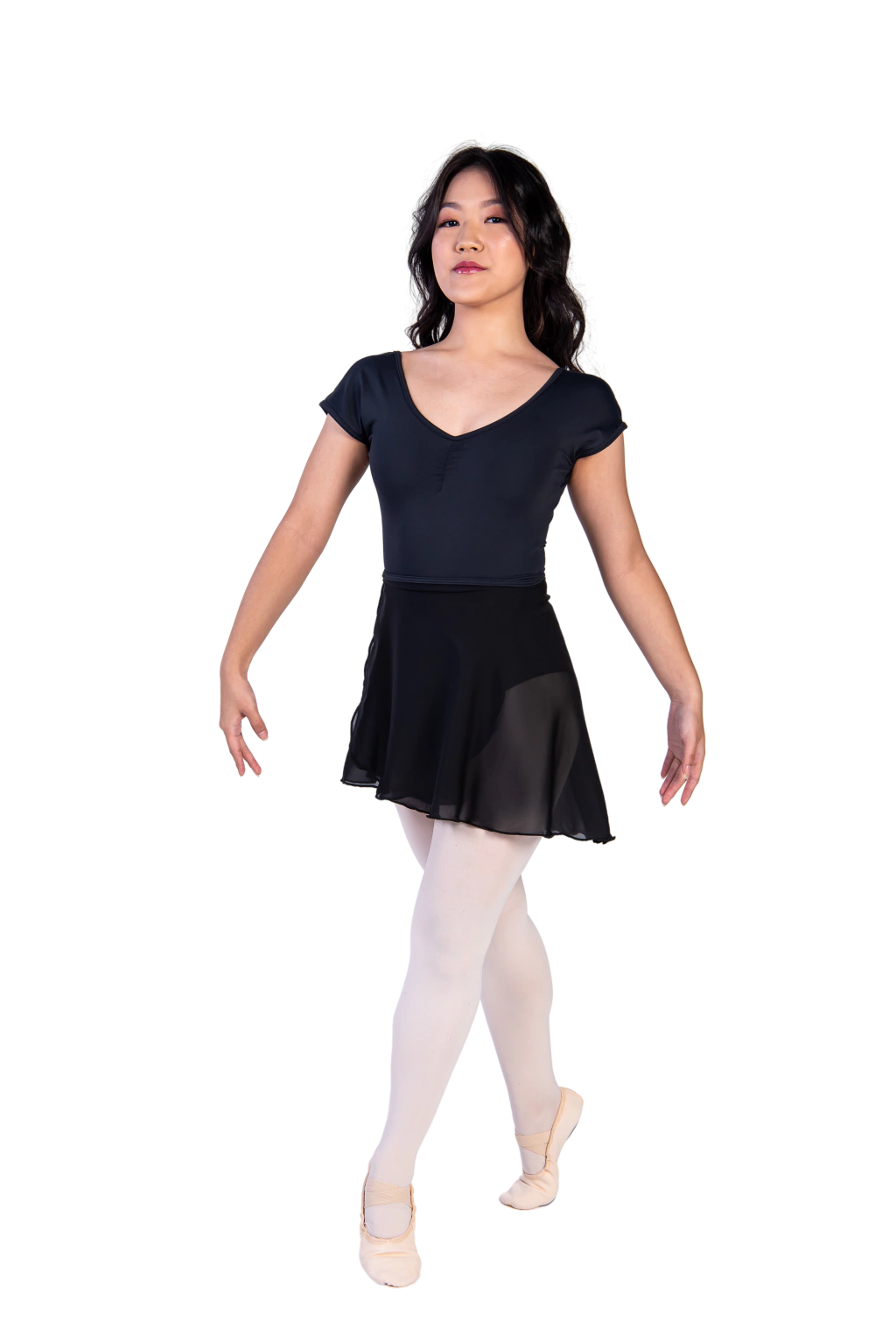 Saia Voil Transpassar com Bico - Adulto