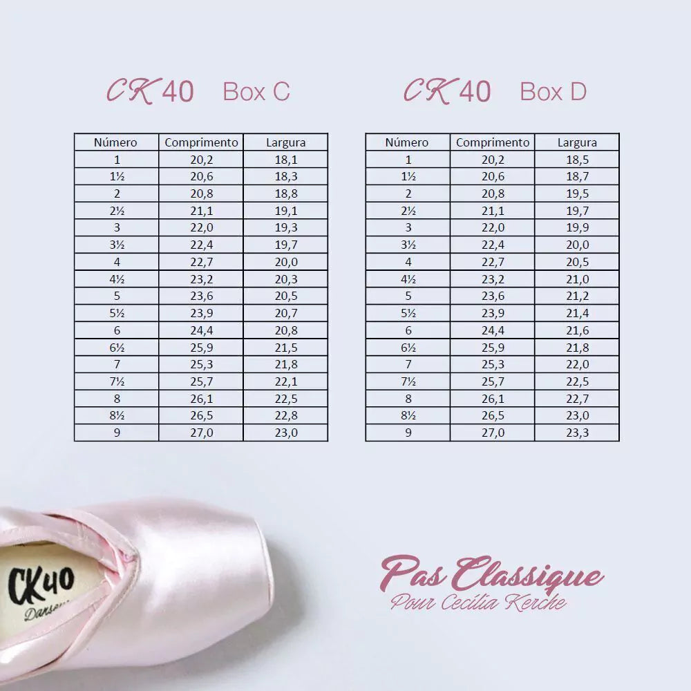 Sapatilha de Ponta PAS40 - Super Reforçada - Box D