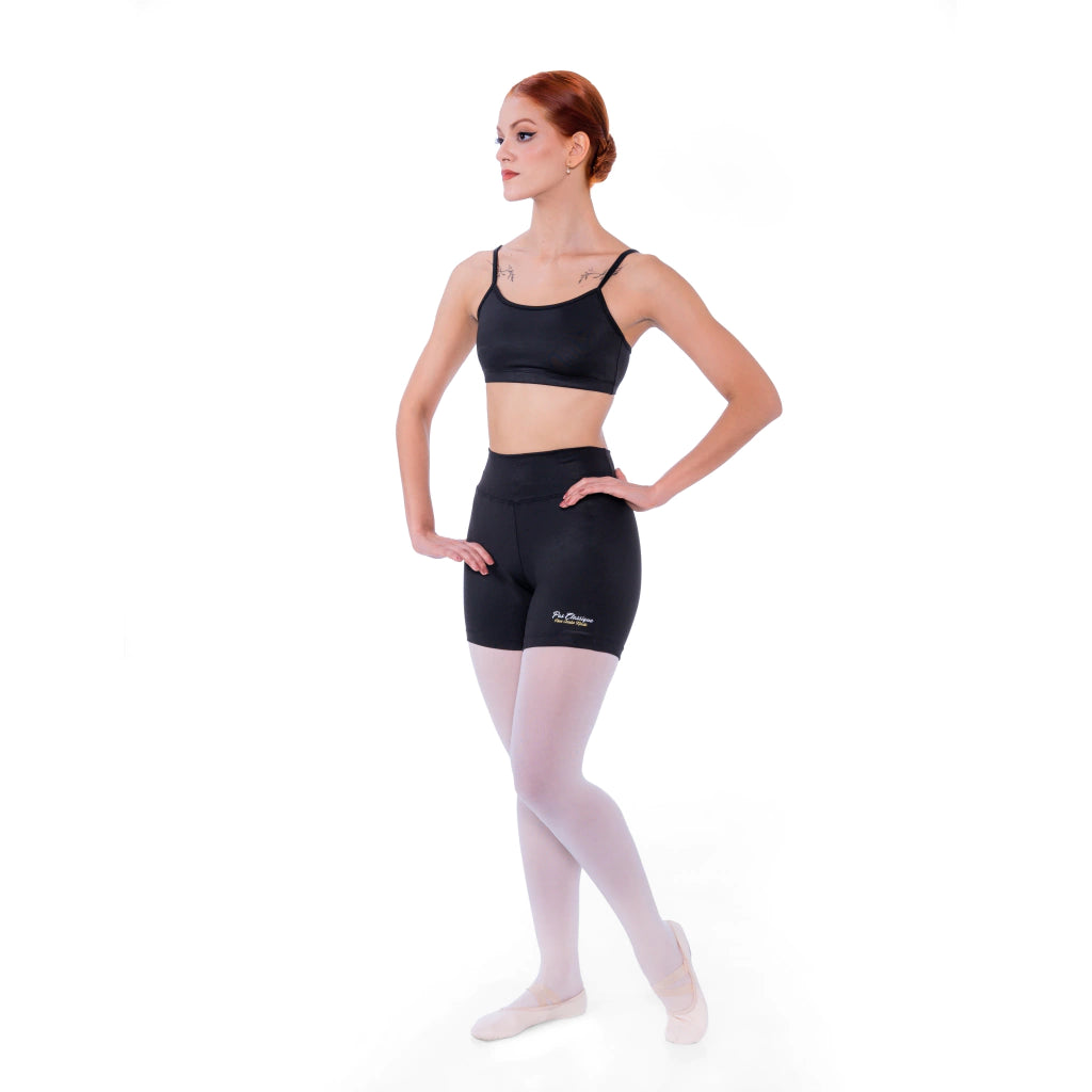 Short em Suplex Acinturado Com Cós Alto