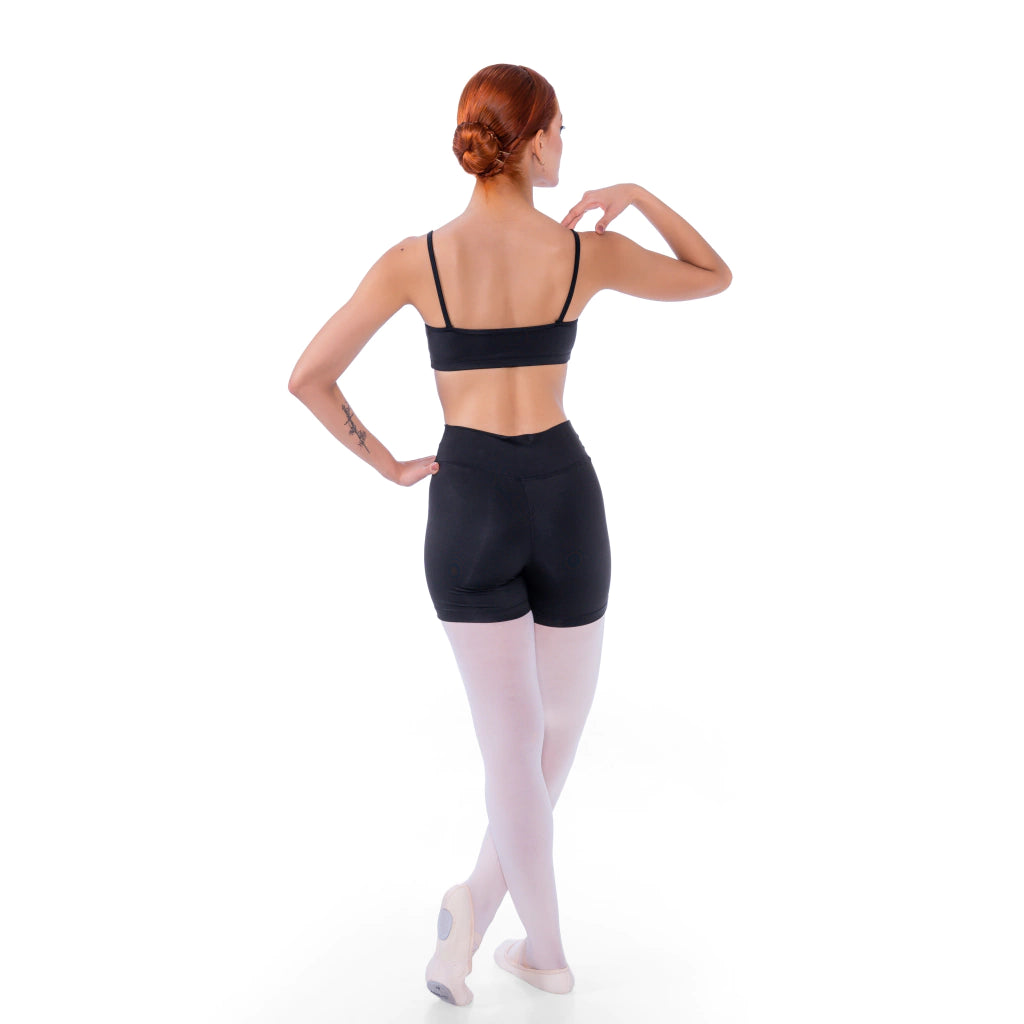 Short em Suplex Acinturado Com Cós Alto